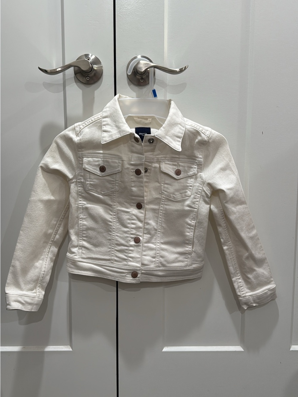 GAP White Denim Jacket for Kids - Button Front